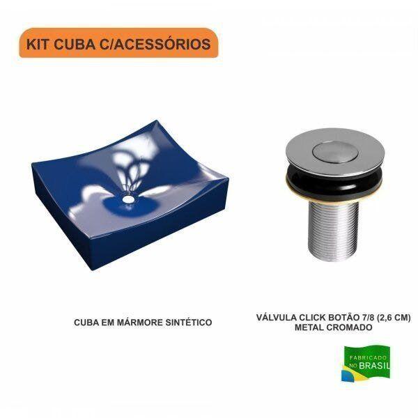 Imagem de Kit Cuba ML44 C/Válvula Click Botão 1 Pol. 2.6 cm Compace