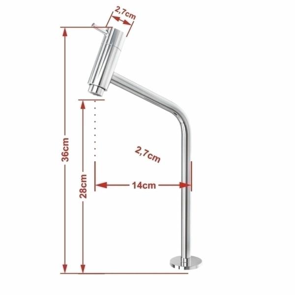 Imagem de Kit Cuba Ov42 Laila com Torneira Link 1062 e Válvula Click com Sifão e Flexível