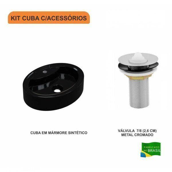 Imagem de Kit Cuba OV43 com Válvula Metal 1 Polegada Compace