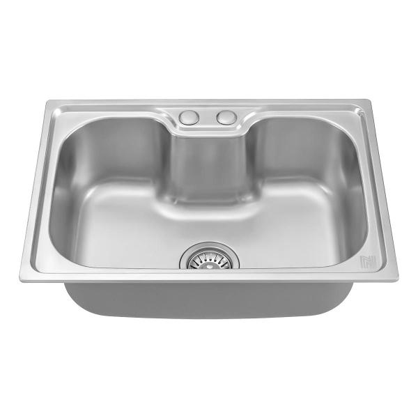 Imagem de Kit Cuba Pia Aço Inox Gourmet Nw Cozinha Acessórios Simples