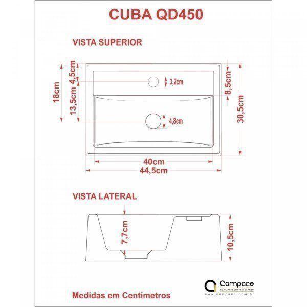 Imagem de Kit Cuba Q45 com Válvula Click 1 Polegada e Meia Compace