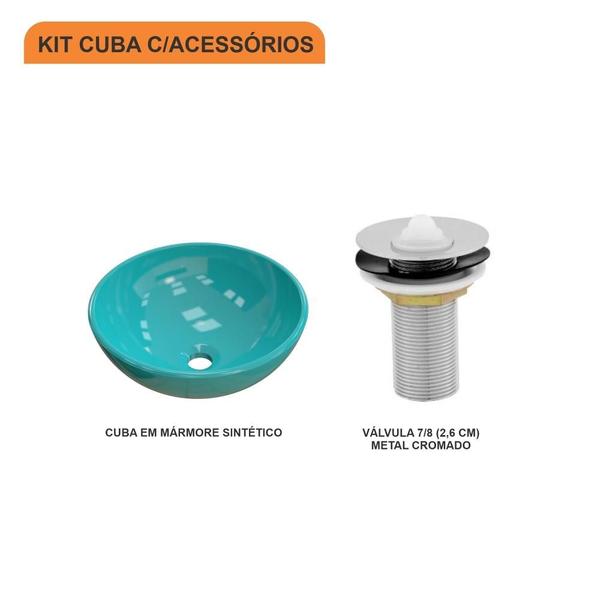 Imagem de Kit Cuba R35 C/Válvula Metal 1'' (2,6cm)