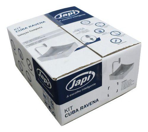 Kit Cuba Ravena Solucao Completa - Japi Acabamento Esmaltado Imagem de Kit Cuba Ravena Solucao Completa - Japi Acabamento Esmaltado