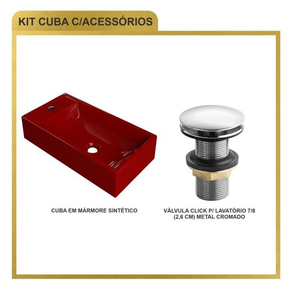 Imagem de Kit Cuba Rl545 Roma com Válvula Click