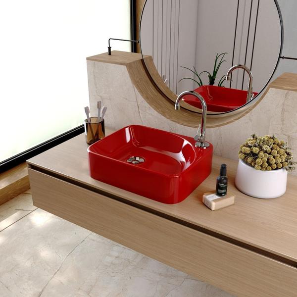 Kit Cuba Ro36 Cross com Torneira 1198 e Válvula Botão com Sifão e Flexível - Compace Imagem de Kit Cuba Ro36 Cross com Torneira 1198 e Válvula Botão com Sifão e Flexível