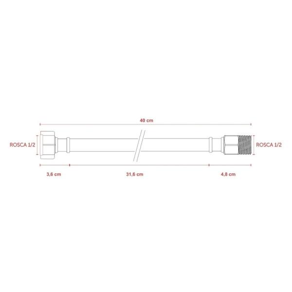 Imagem de Kit Cuba Ro36 Cross com Torneira C50 e Válvula Abs com Sifão e Flexível