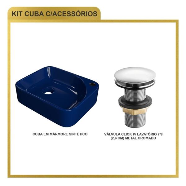 Imagem de Kit Cuba Ro36 Cross com Válvula Click