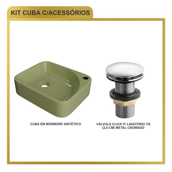 Imagem de Kit Cuba Ro36 Cross com Válvula Click