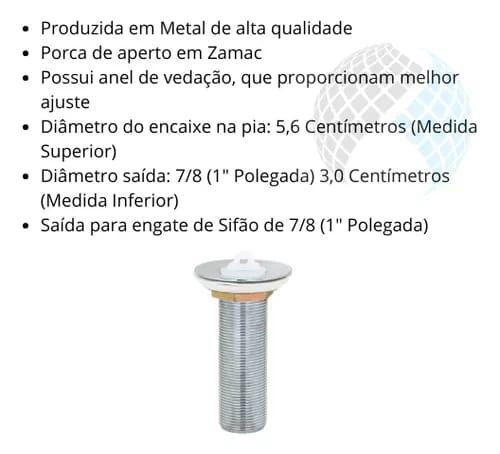 Kit Cuba Udine com Sifão SSUS3 + Válvula - Japi Imagem de Kit Cuba Udine com Sifão SSUS3 + Válvula
