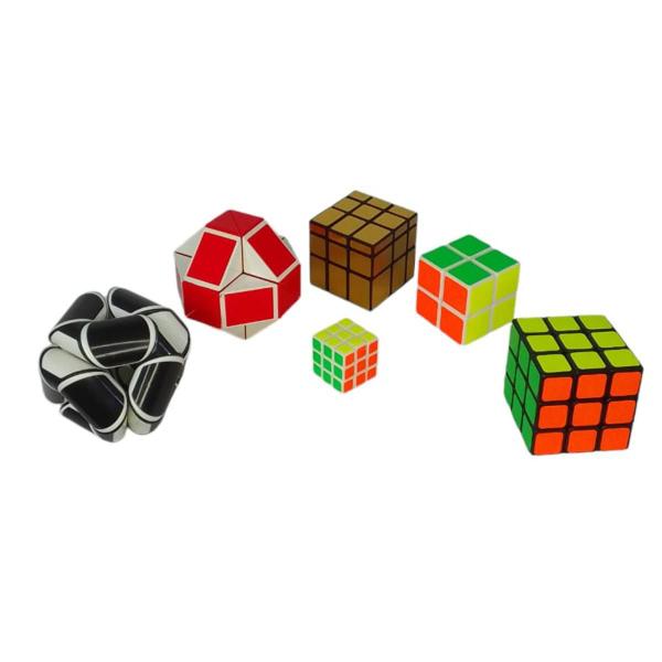 Imagem de Kit Cubo Mágico 06 Pçs Modelos Diferentes Series Cube Match