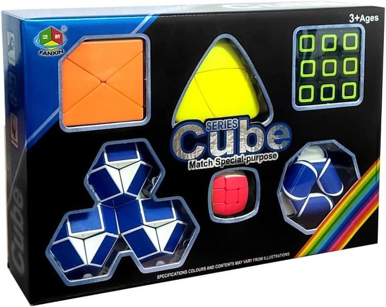 Kit Cubo Mágico 3x3x3 Skewb 2x2x2 Mastermorphix Snake Chaveiro