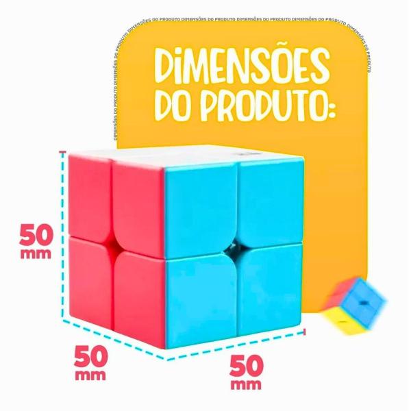 Imagem de Kit Cubo Mágico Moyu Meilong Stickerless Original 2x2 C/ 3x3