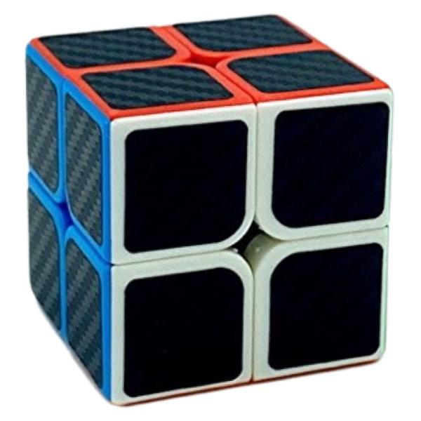 Imagem de Kit Cubo Mágico Profissional Carbon 2x2, 3x3 E Pirâmide MoYU