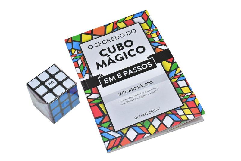 Imagem de KIT - CUBO MÁGICO PROFISSIONAL - CUBER 2GO (3x3x3) + LIVRO SEGREDO DO CUBO MÁGICO