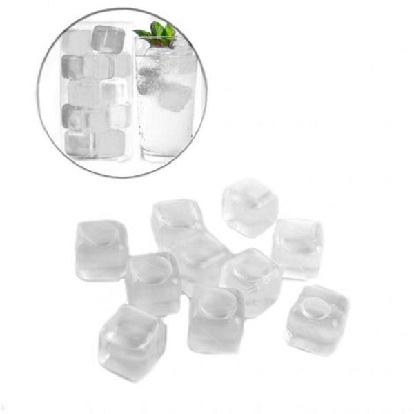 KIT Cubos de Gelo Artificial ECOLOGICO 10 Peças QUADRADO Imagem de KIT Cubos de Gelo Artificial ECOLOGICO 10 Peças QUADRADO