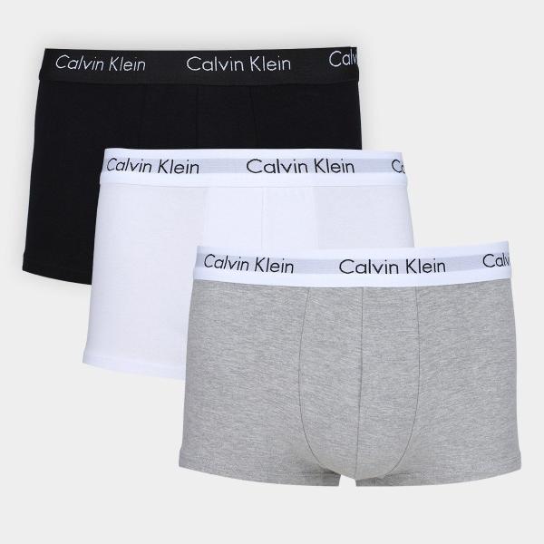 Kit Cueca Calvin Klein Trunk Low Rise 4 Peças