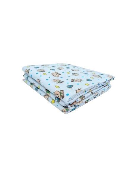 Kit Cueiro 3 Unidades Flanelado Turma Da Mônica 100% Algodão - Incomfral Imagem de Kit Cueiro 3 Unidades Flanelado Turma Da Mônica 100% Algodão
