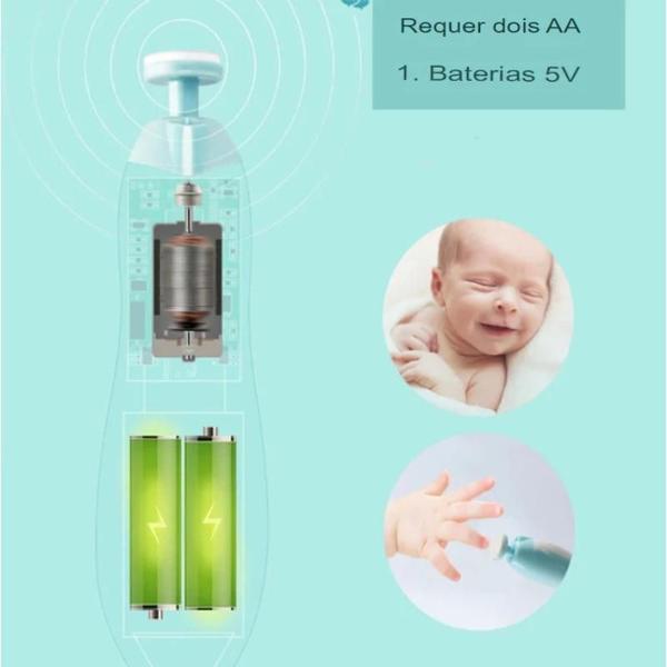 Imagem de Kit Cuidado Bebês Baby Nail Trimmer Cortador Lixador