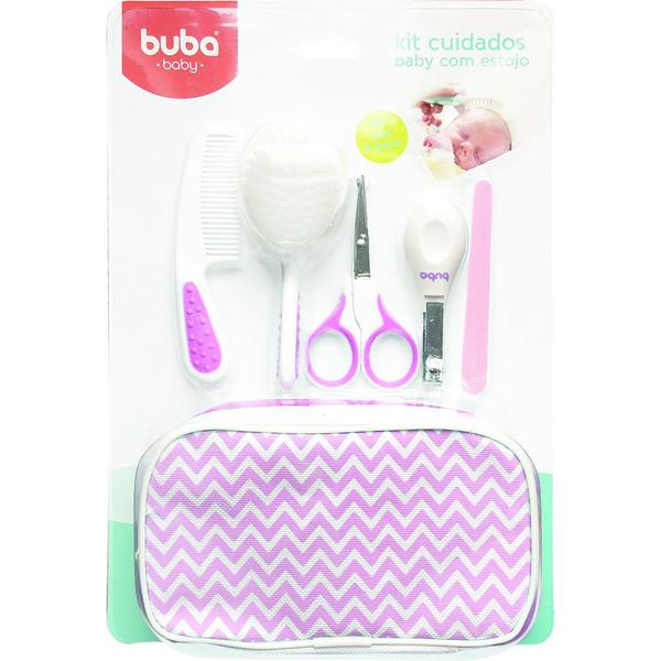 Imagem de Kit cuidados baby com estojo rosa