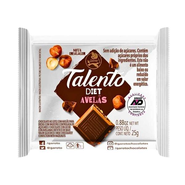 Imagem de Kit Cx Talento Diet GAROTO + Chocolate Zero Açúcar FLORESTAL