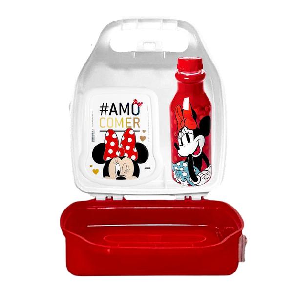 Imagem de Kit da Minnie com Lancheira Garrafinha e Sanduicheira Plasútil