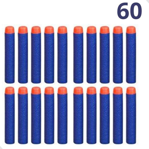 Kit Dardos de Espuma para Brinquedo Tipo Nerf Lançadores 60 Dardos - Wellkids Imagem de Kit Dardos de Espuma para Brinquedo Tipo Nerf Lançadores 60 Dardos