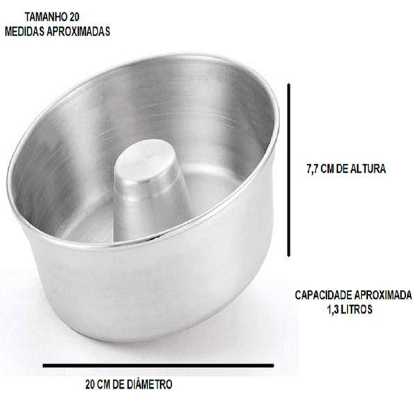 Imagem de Kit De 1 Forma Fundo Falso + 1 Forma De Bolo Pudim + 1 Assadeira Retangular Para Forno Elétrico