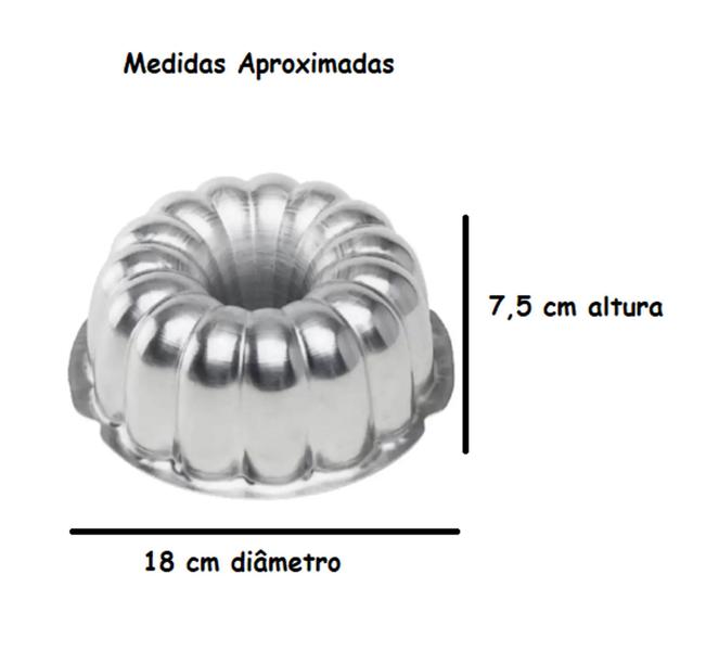 Imagem de Kit De 1 Forma Gomada Suíça Torta + 1 Forma Ballerine Redonda + 1 Forma Fundo Falso