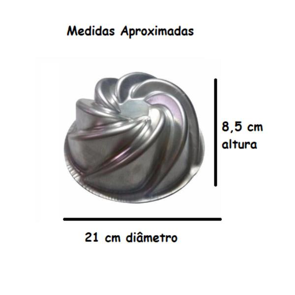 Imagem de Kit De 1 Forma Vulcão Espiral + 1 Forma Gota Suíça Para Bolo Bundt Bolo Nórdico Nordic Cake