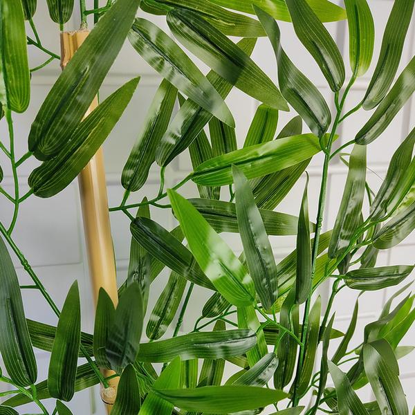 Kit de 10 Hastes de Bambu Mosso da Sorte Artificial Decoração para Vasos e Sala - Flor de Mentirinha Imagem de Kit de 10 Hastes de Bambu Mosso da Sorte Artificial Decoração para Vasos e Sala