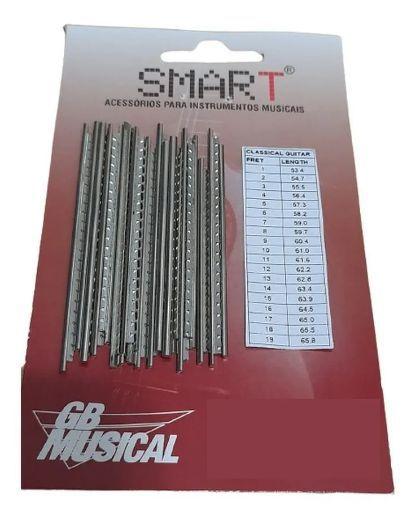 Imagem de Kit de 19 Trastes p/Violão Nylon braço completo - Smart