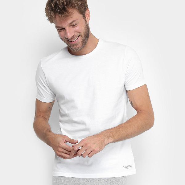 Kit de Camisetas Calvin Klein Básicas Masculina Camiseta