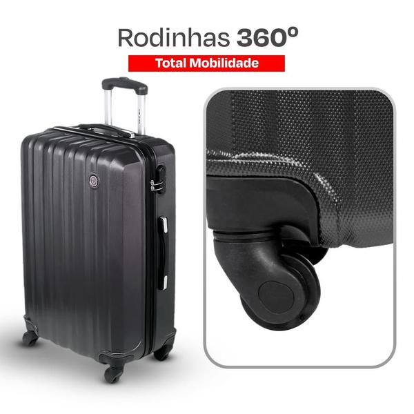 Imagem de Kit De 2 Malas Para Viagem Bordo 10Kg E Media 23Kg Sestini