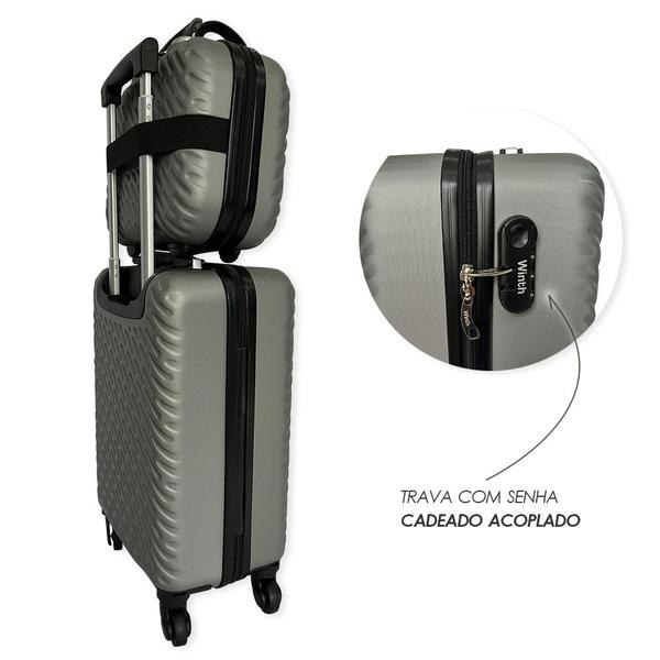 Imagem de Kit De 3 Malas De Viagem Cinza Winth Premium