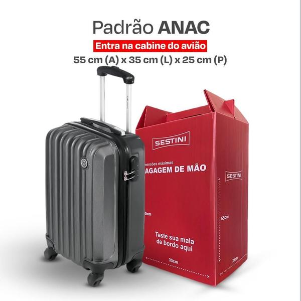 Imagem de Kit De 3 Malas Para Viagem Bordo 10Kg E Despachar 23Kg/32Kg