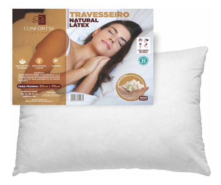 Imagem de Kit de 3 Travesseiros Laváveis  Praticidade e Higiene para sua Cama