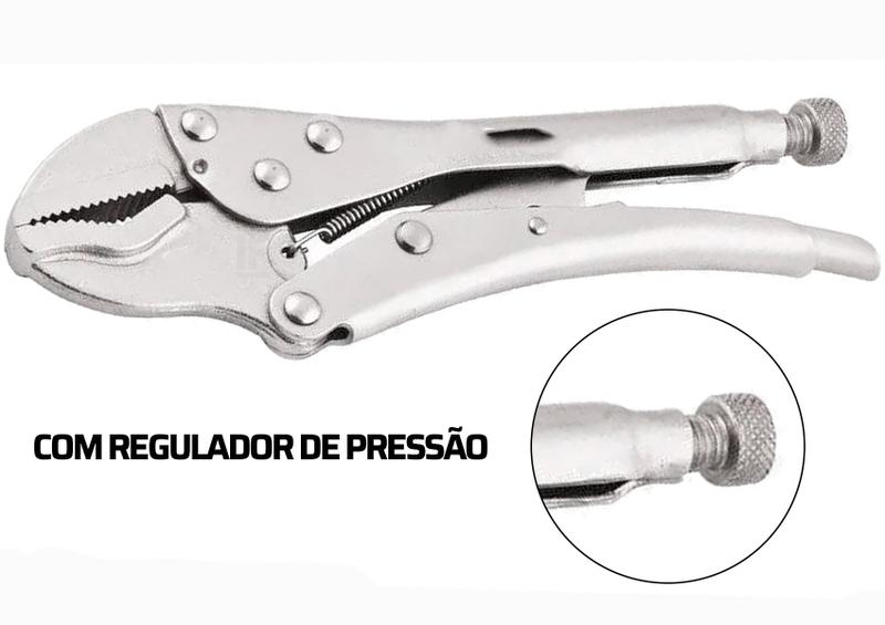 Imagem de Kit De 4 Alicates Pressão Corte Diagonal Universal Bico