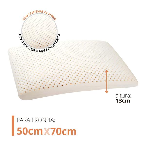 Kit de 4 Basic Flat Látex - 13cm - Baixo - Dunlopillo Imagem de Kit de 4 Basic Flat Látex - 13cm - Baixo
