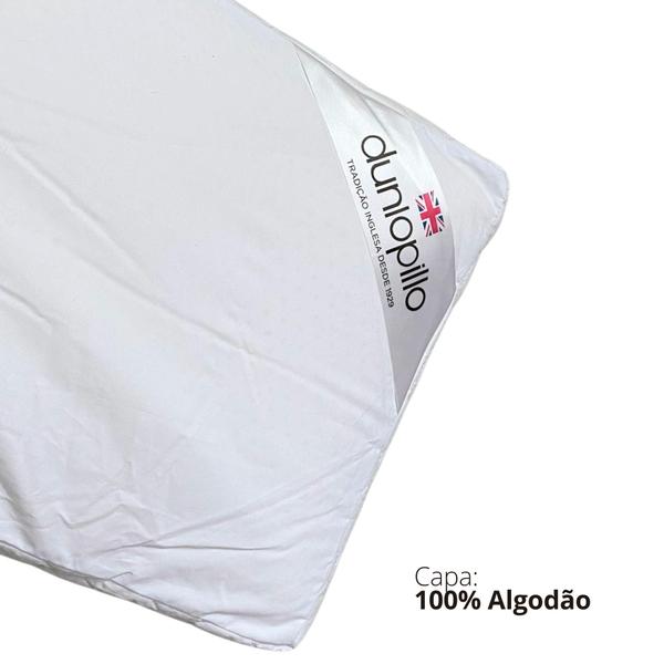 Kit de 4 Basic Flat Látex - 13cm - Baixo - Dunlopillo Imagem de Kit de 4 Basic Flat Látex - 13cm - Baixo