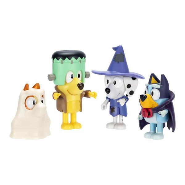 Imagem de Kit de 4 Bonecos Colecionáveis 6cm Bluey - Halloween