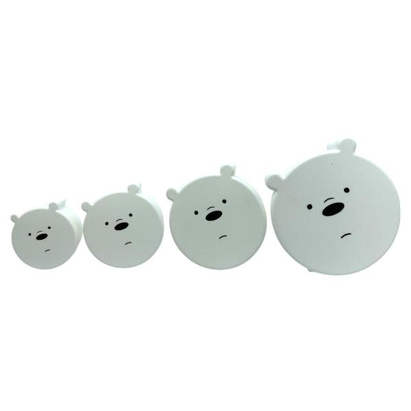 Imagem de Kit de 4 Potes Marmitinha We Bare Bears Polar Miniso Fofo