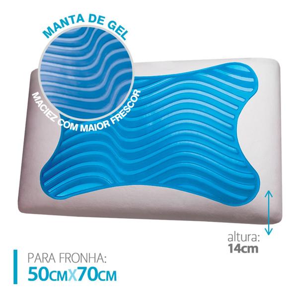 Imagem de Kit de 4 Travesseiros GelFlex Nasa - 14cm