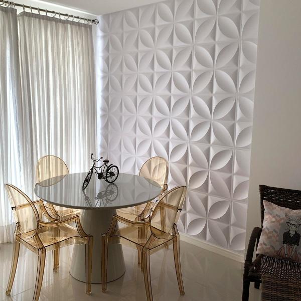 Imagem de Kit De 52 Placas Decorativa 3d Com Fita 3m Rendimento 13 M²