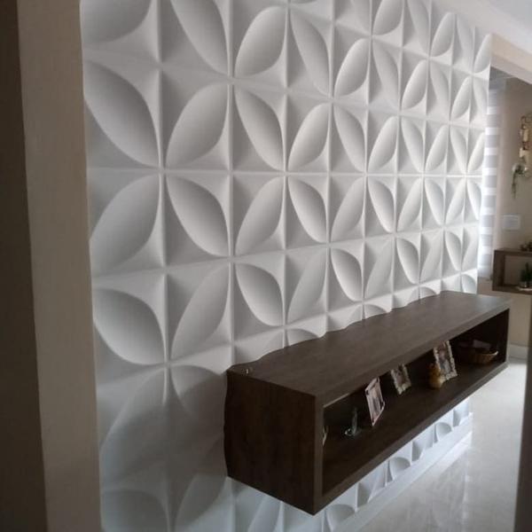 Imagem de Kit De 52 Placas Decorativa 3d Com Fita 3m Rendimento 13 M²