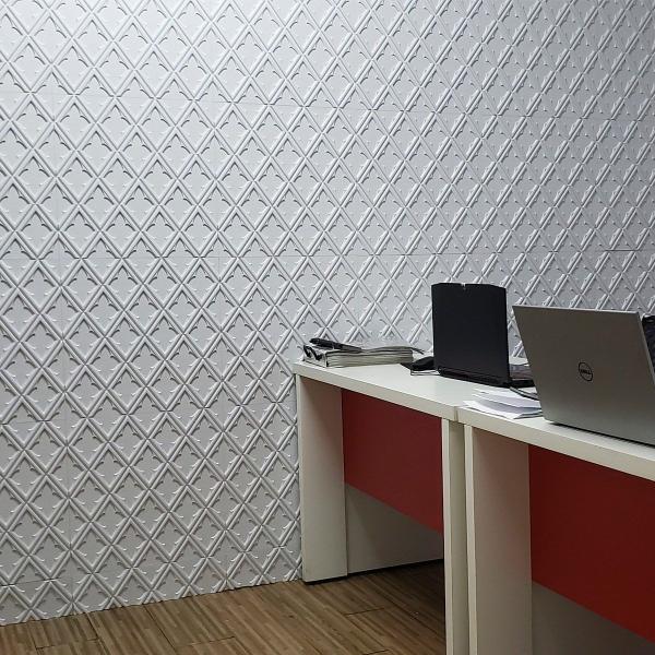 Imagem de Kit De 54 Placas Decorativa 3d Com Fita 3m Rendimento 13,5m²