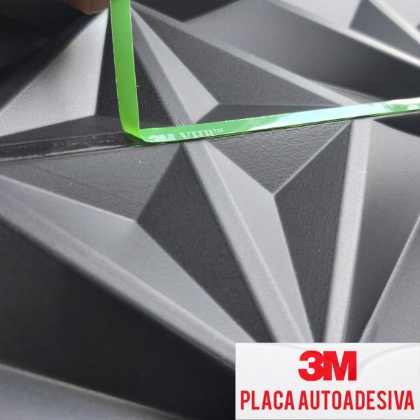 Imagem de Kit De 6 Placas Autoadesiva Revestimento 3d Cor Preta 1,5 M²