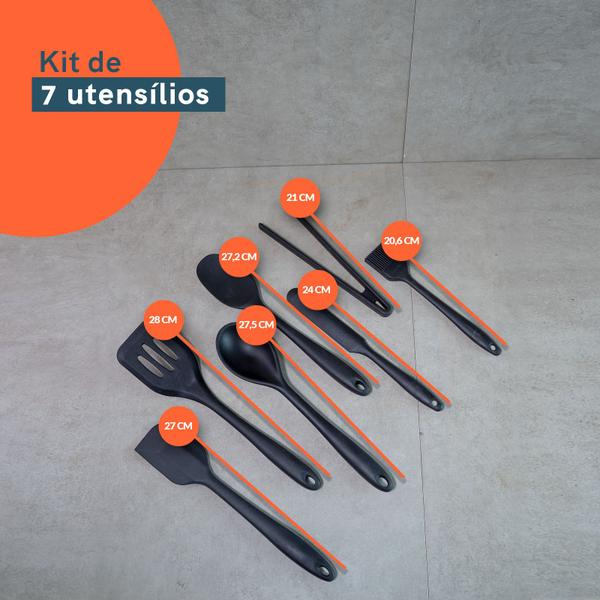 Kit de 7 Acessórios de Cozinha Essenciais - Oikos Imagem de Kit de 7 Acessórios de Cozinha Essenciais - Oikos