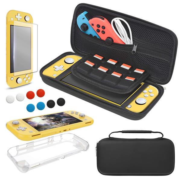 Imagem de Kit de acessórios: estojo de transporte, capa de TPU para Nintendo Switch Lite