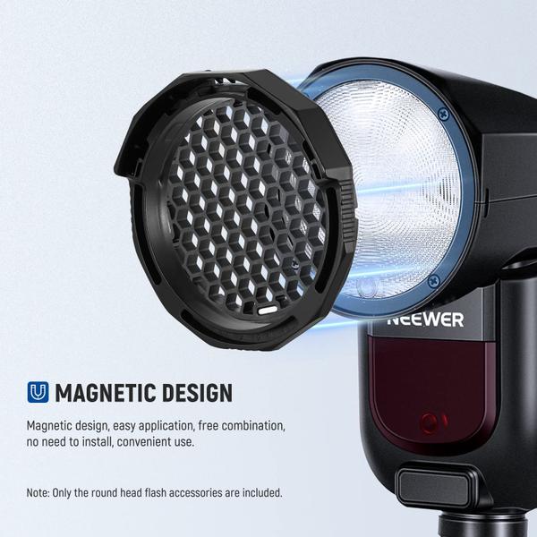 Imagem de Kit de acessórios Flash Neewer Round Head para Z2 Z1 Speedlite