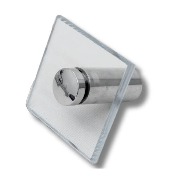 Imagem de Kit de acessórios p/banheiro 5 peças em vidro incolor 8mm - modelo de canto